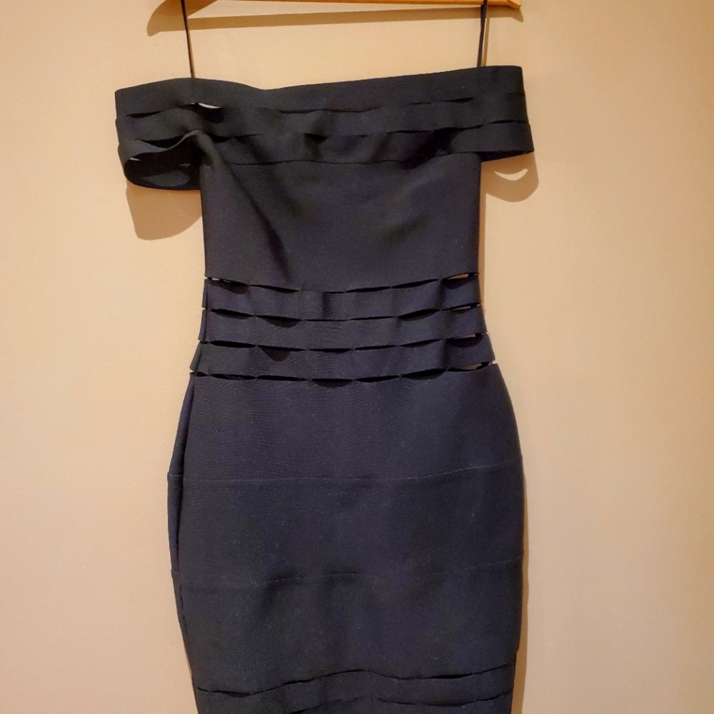 Black bondage dress
